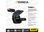 Comica Audio Vimo S UC 2-Person Wireless Microphone System with USB-C Connector for Mobile Devices (Black, 2.4 GHz)
